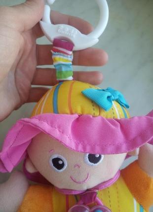 Мягкая игрушка-погремушка, подвеска кукла lamaze2 фото