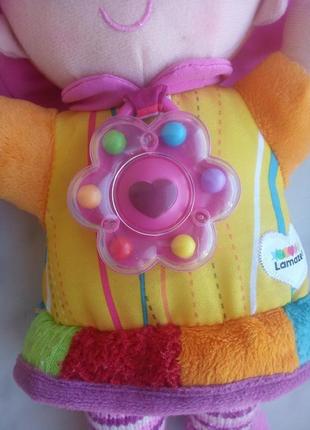 Мягкая игрушка-погремушка, подвеска кукла lamaze3 фото