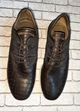 Стильные кожаные туфли a.s.98 (италия)6 фото