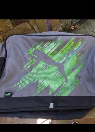 Чоловіча вінтажна сумка через плече puma.