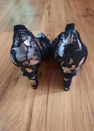 Женские чёрные кожаные туфли 41,40 размер.7 фото
