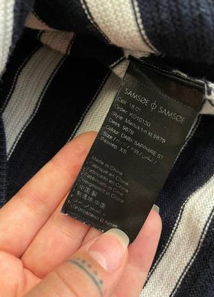 Бавовняний светр джемпер гольф кофта бренд samsoe & samsoe 8