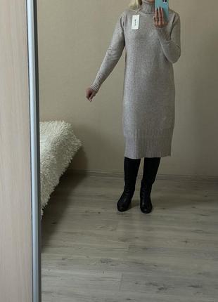 Стильное,базовое теплое платье-свитер,с кашемиром1 фото