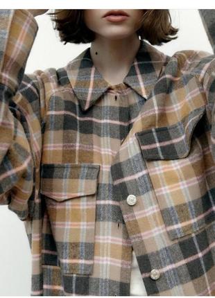 Теплая женская рубашка