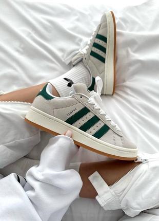 Женские кроссовки istok adidas campus crystal green” premium