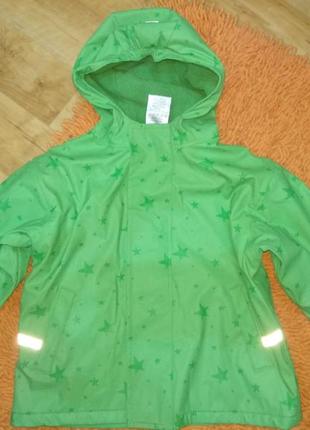 Демисезонная куртка на флисе со светоотражателями на девочку и мальчика унисекс р. 98/1041 фото
