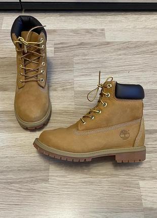 Ботинки кожаные timberland 35,5 размер унисекс