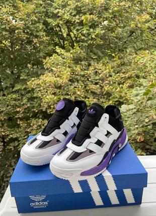 Кроссовки мужские adidas niteball  ⁇  silver violet1 фото
