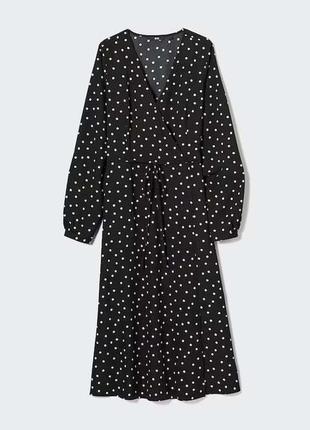 Сукня uniqlo в горошок rap dotted long sleeved dress2 фото