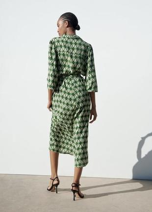 Zara -60% 💛 платье роскошное стильное принт xs2 фото