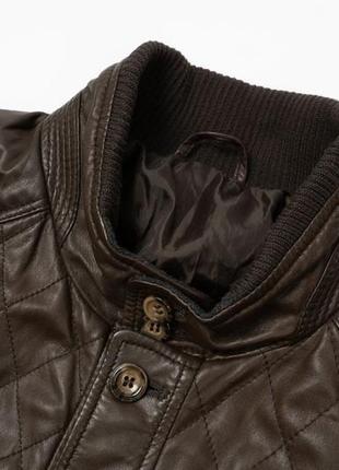 Gallotti leather jacket  чоловіча шкіряна куртка4 фото