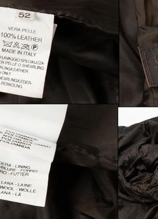 Gallotti leather jacket  чоловіча шкіряна куртка9 фото