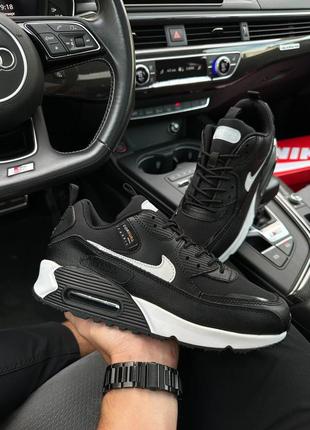 Чоловічі кросівки nike air max 90 surplus black white m