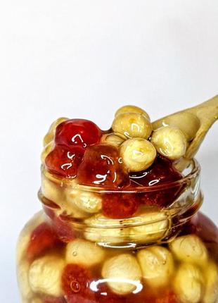 Мед з горішками 🍒медова вишня3 фото