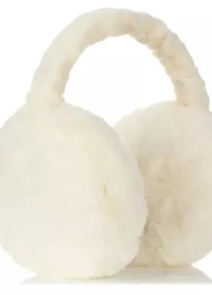 Навушники пов'язка еко хутряні білі пухнасті на осінь на зиму нові стильні модні