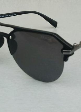 Prada окуляри краплі унісекс сонцезахисні чорні2 фото