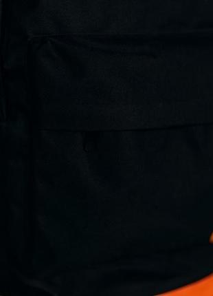 Рюкзак городской мужской, женский, для ноутбука   nike (найк) черный-оранжевый5 фото