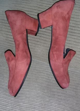 Чудові замшеві туфлі  nordic shoepeople ,іспанія розмір 37 (23,7 см)4 фото