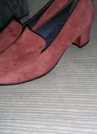Чудові замшеві туфлі  nordic shoepeople ,іспанія розмір 37 (23,7 см)7 фото