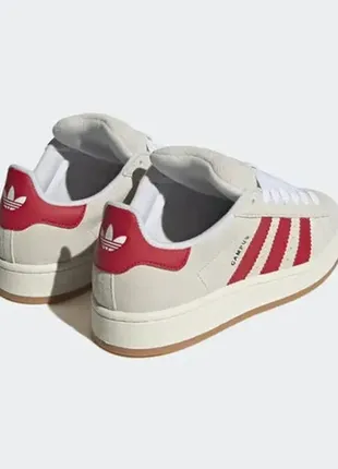 Сникерсы adidas campus 00s crystal white better scarlet.2 фото