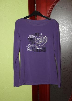 Женский фиолетовый реглан, размер л, benetton