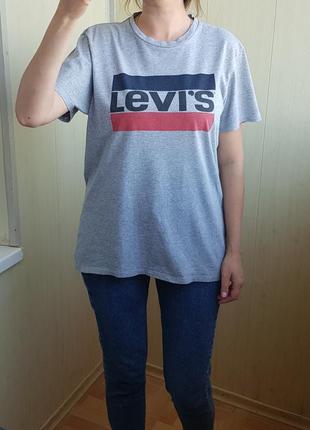 Футболка сіра levi's