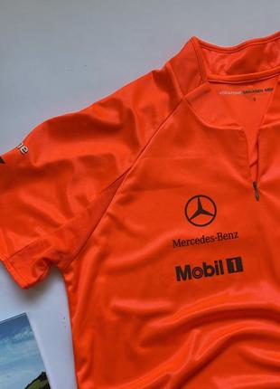 Mclaren футболка mercedes benz жовтогарячого кольору formula one3 фото