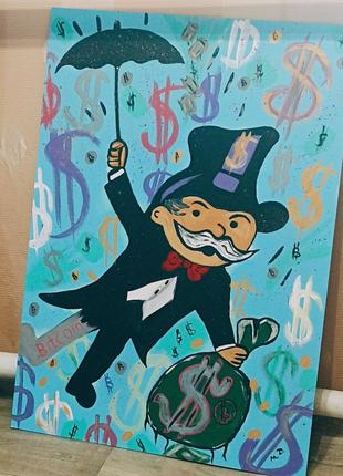 Картина - " bitcoin" акріл