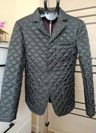 Пиджак жакет куртка стёганая из непромокаемой плотной ткани2 фото