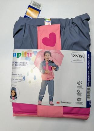 Куртка дождевик красная для девочки германия рост 122/1283 фото