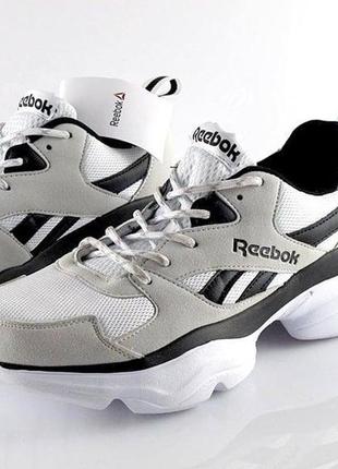 Серые стильные и качественные кроссовки reebok1 фото