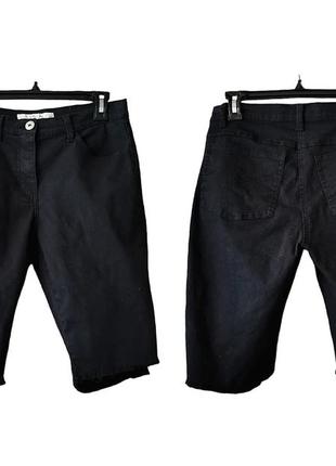 Джинсовые шорты m town чёрные джинсовые длинные шорты6 фото