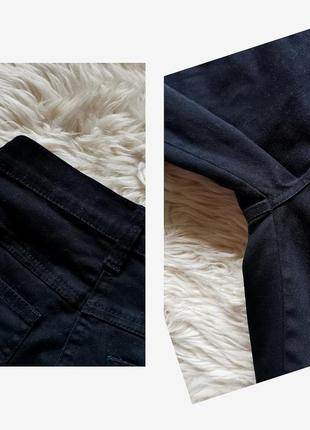 Джинсові шорти m town чорні джинсові довгі шорти8 фото