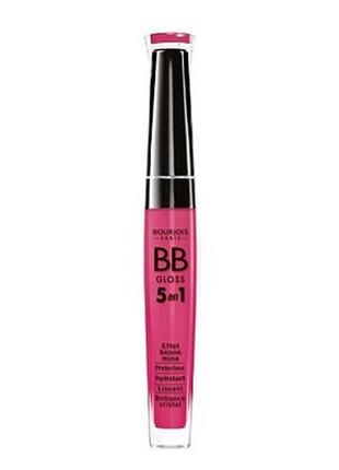 Bourjois bb gloss 5 in 1 - блиск для губ 5 в 1, 01 peau claire