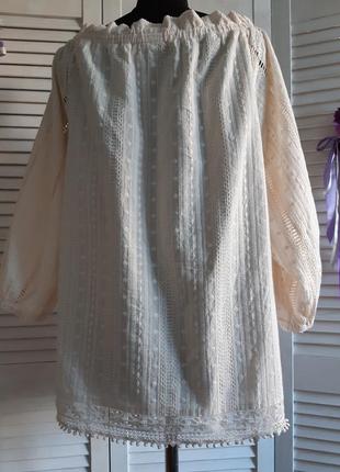 Натуральная блуза в бохо, этно стиле wrap4 фото