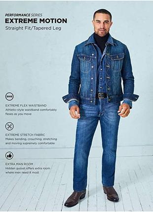 Джинсы мужские lee extreme motion straight taper jeans4 фото