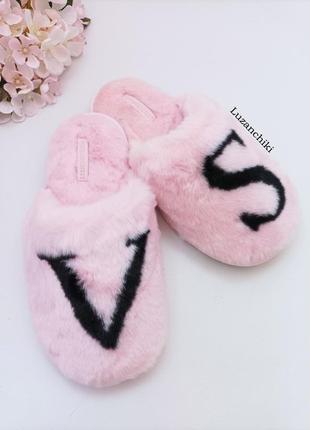 Плюшеві теплі капці, тапочки victoria´s secret