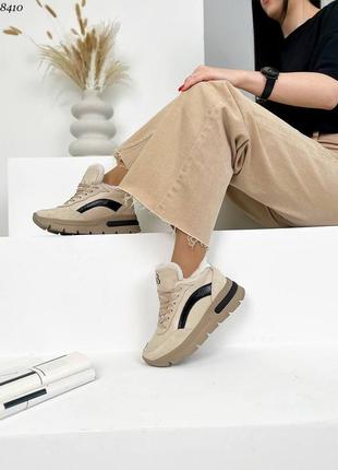 Зимові шкіряні кросівки