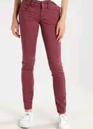146 см подростковые джинсы аlive slim fit на девочку темно розовые зауженные7 фото