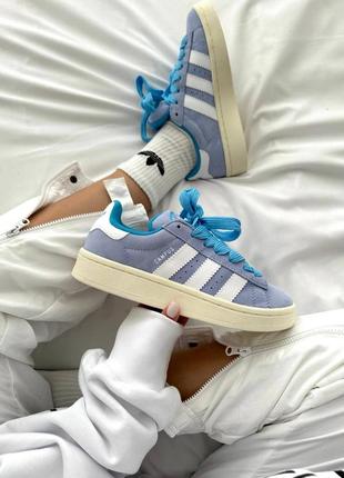 Жіночі кросівки adidas campus “ambient sky blue / smb