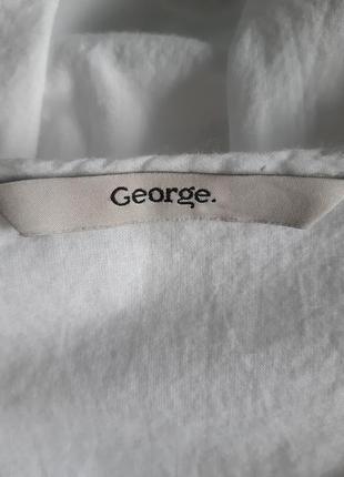 Натуральная белая блуза в бохо, этно стиле, вышивка ришелье, прошва george7 фото