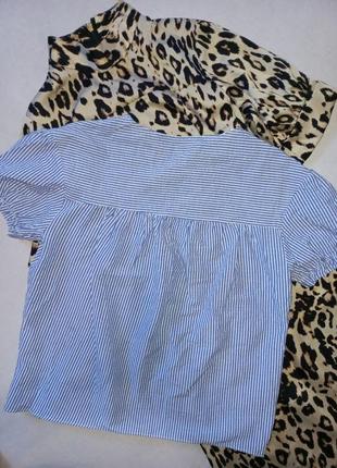 Zara очень красивая изысканная блуза вышиванка в полоску4 фото