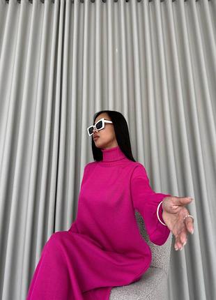 Оверсайз платье вязаное долгое