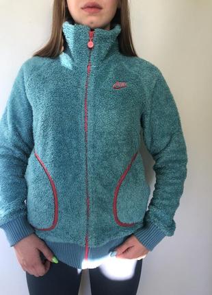 Вітажний флісовий светр nike в ідеальному колорвеї 🤤2 фото