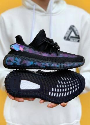 Adidas yeezy boost 350 v2 black multi кроссовки