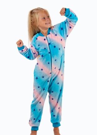Пижама, теплый комбинезон для девочек 98-134
