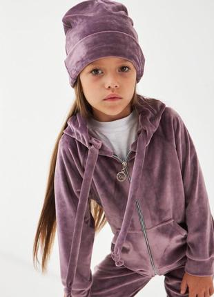 Детский велюровый костюм на девочку 5-9 лет 110-134 см3 фото