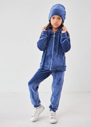 Детский велюровый костюм на девочку 5-9 лет 110-134 см4 фото