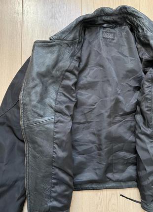 Шкіряна куртка косуха diesel 🛍️1+1=3🛍️8 фото
