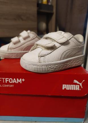 Кежи puma білі кросівки